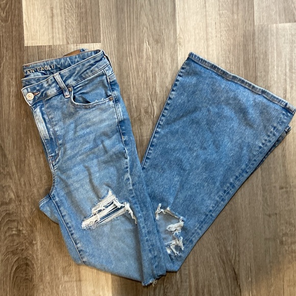 American Eagle Outfitters Denim - American Eagle Super High Rise Flare Jean Size 12R